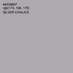 #AEA8AF - Silver Chalice Color Image